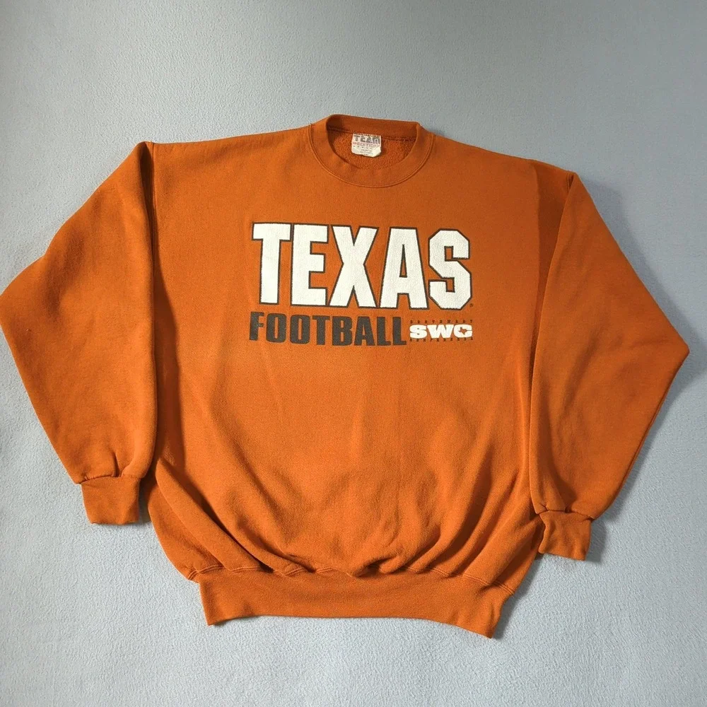 VTG Team Edition Texas Longhorns Sweatshirt Burnt Orange Mens XXL FootballUSA